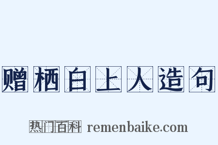 赠栖白上人造句是什么意思的图片
